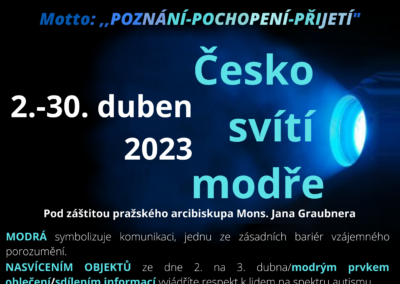 X. ročník kampaně „Česko svítí modře“