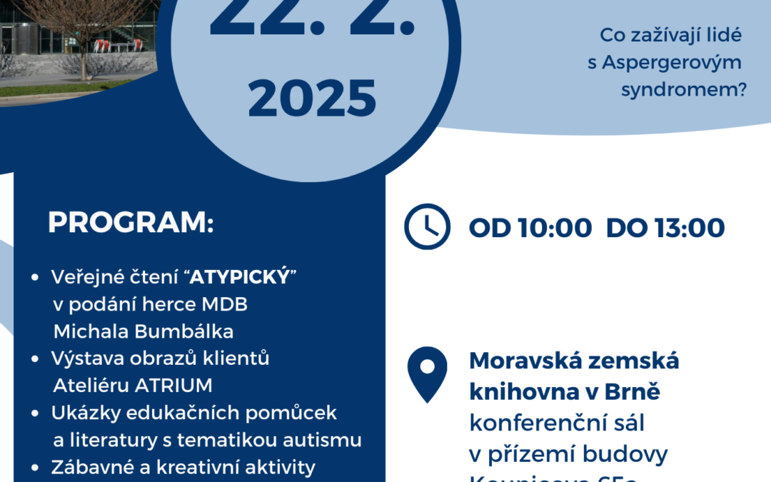 Veřejné čtení v Moravské zemské knihovně k příležitosti Mezinárodního dne Aspergerova syndromu