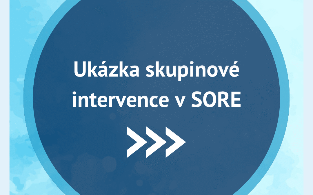 Ukázka skupinové intervence v SORE. 