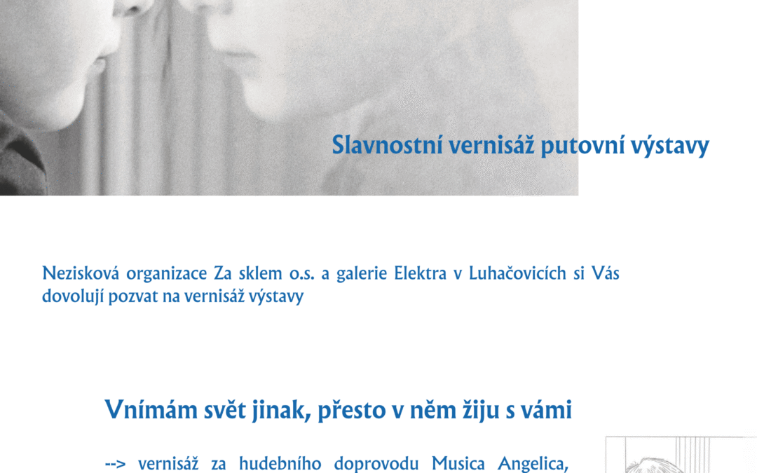 Putovní výstava „Vnímám svět jinak, přesto v něm žiju s vámi“ v Luhačovicích